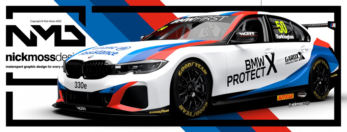 nickmossdesign's tweet photo. #NMD @nickmossdesign - #2022 @Official_WSR @BMWUKMotorsport @ColinTurkington @BTCC #liverydesign #finalconcept https://t.co/CjUYZCWIB7