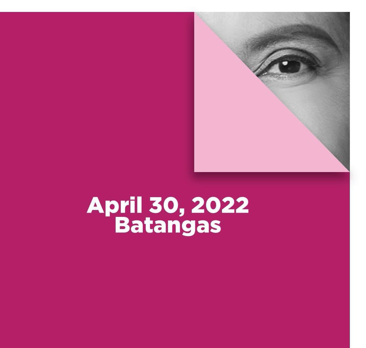 andrewalub's tweet photo. Ipanalo na natin are! Yung isang malaking tambak at dagasang tagumpay! #BatangasIsPink #BarakosForLeni #Batangan #RosasAngKulayNgBukas #LetLeniLead #AlaEhAyRosas 💕✊🏼🙏🏼 https://t.co/bJpFXORRjs
