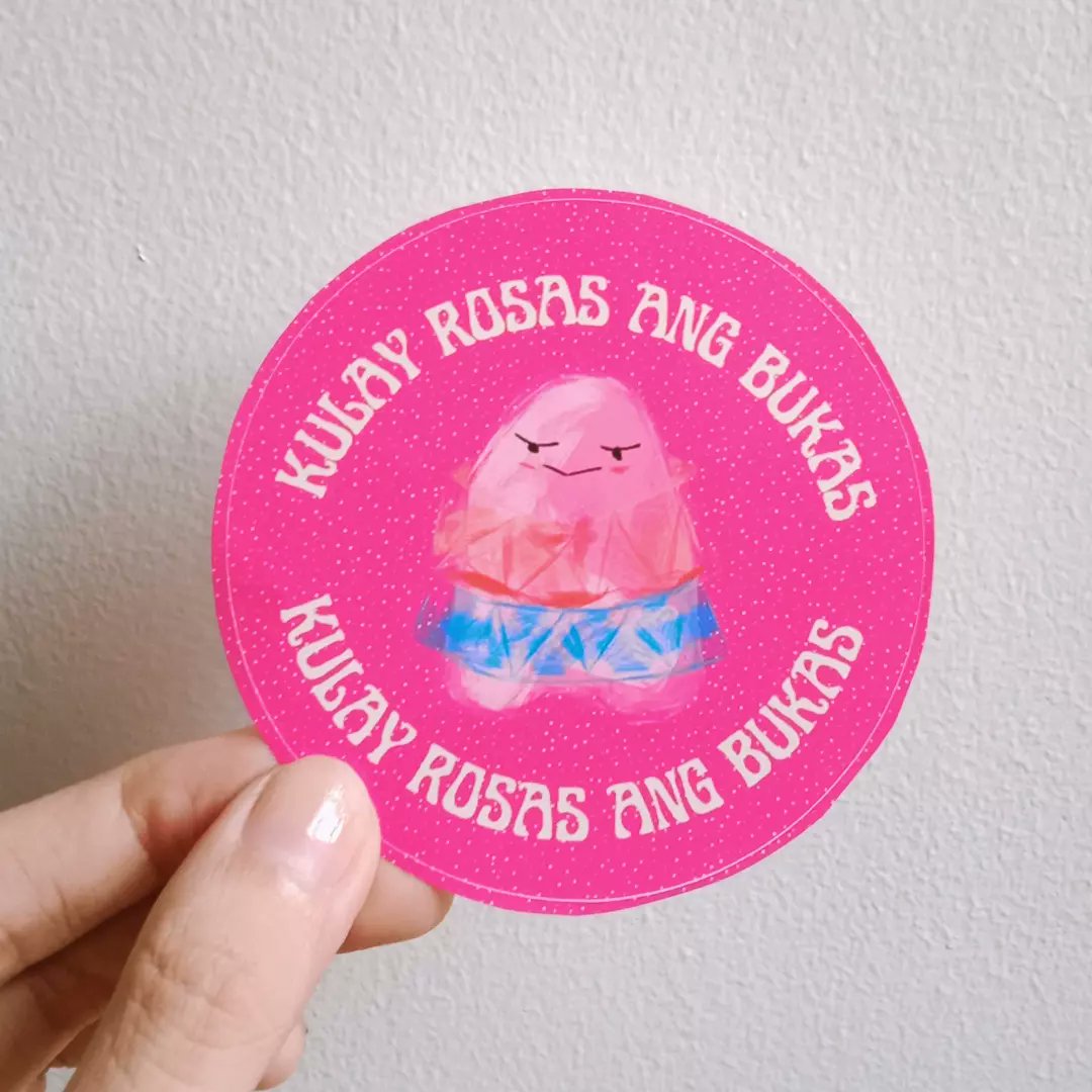 kylayaan's tweet photo. Leni x Anyag and All You Need is Love stickers are here! I'm giving them away during rallies, but you can buy sa Shopee too! Mehehe

https://t.co/36bTfgRsRk 💗✨ 

#KulayRosaAngBukas #Anyag https://t.co/tHHFyXyepL