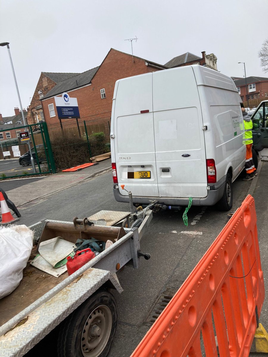 DerbyshireRPU's tweet photo. Derby. Stolen van rolling round on cloned plates. In use by a contractor to a telecomms company. Enquiries ongoing and vehicle recovered. #Seized #OpSublime #Crime https://t.co/E4vNhe8XUx