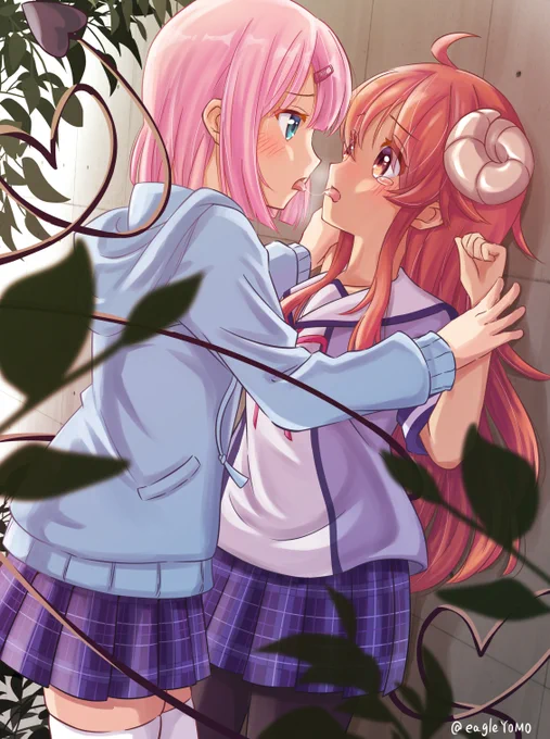 「シャミ子が悪いんだよ…」
「もんも…」

#まちカドまぞく

※サーチバンされてしまったため、もんものパーカーを青くしました…!
また反応いただけると嬉しいです。 