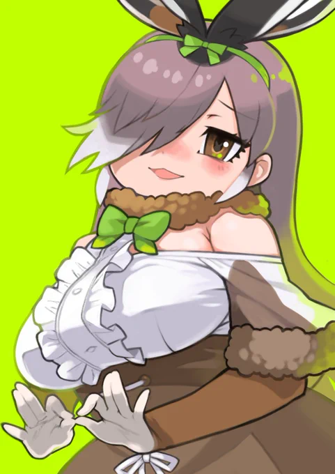 ユキウサギちゃんラブチュ。
#けものフレンズ
前回隠れてしまった部分を描きました。 