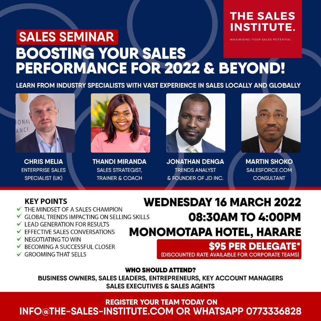thandimiranda's tweet photo. It’s finally happening ! SALES SEMINAR 2022 in Harare in on right now and Chris Melia is on now #salesseminarharare2022 https://t.co/YwsHO7J85q