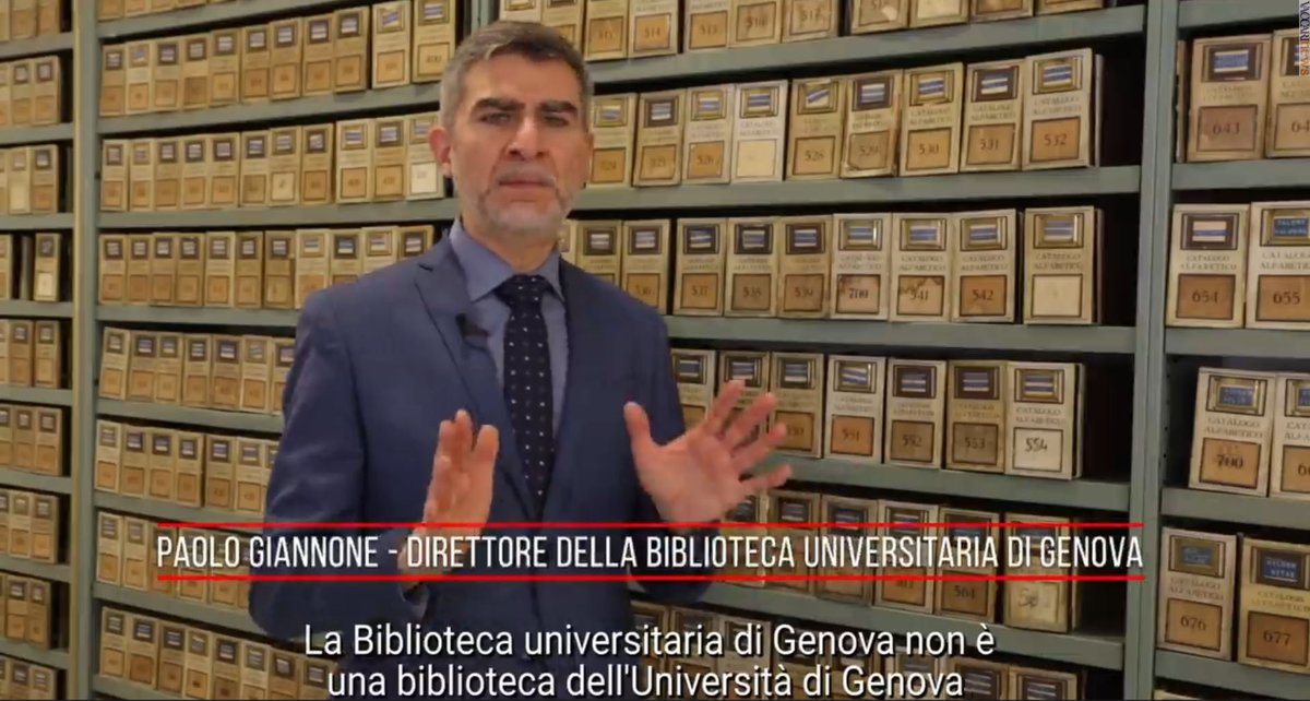 Vaccarinews's tweet photo. Pure lettere alla Biblioteca universitaria di Genova, @bu_genova. Il video di Mic@Italia: https://t.co/8yEF4B4yDS https://t.co/pIZISrmsYC