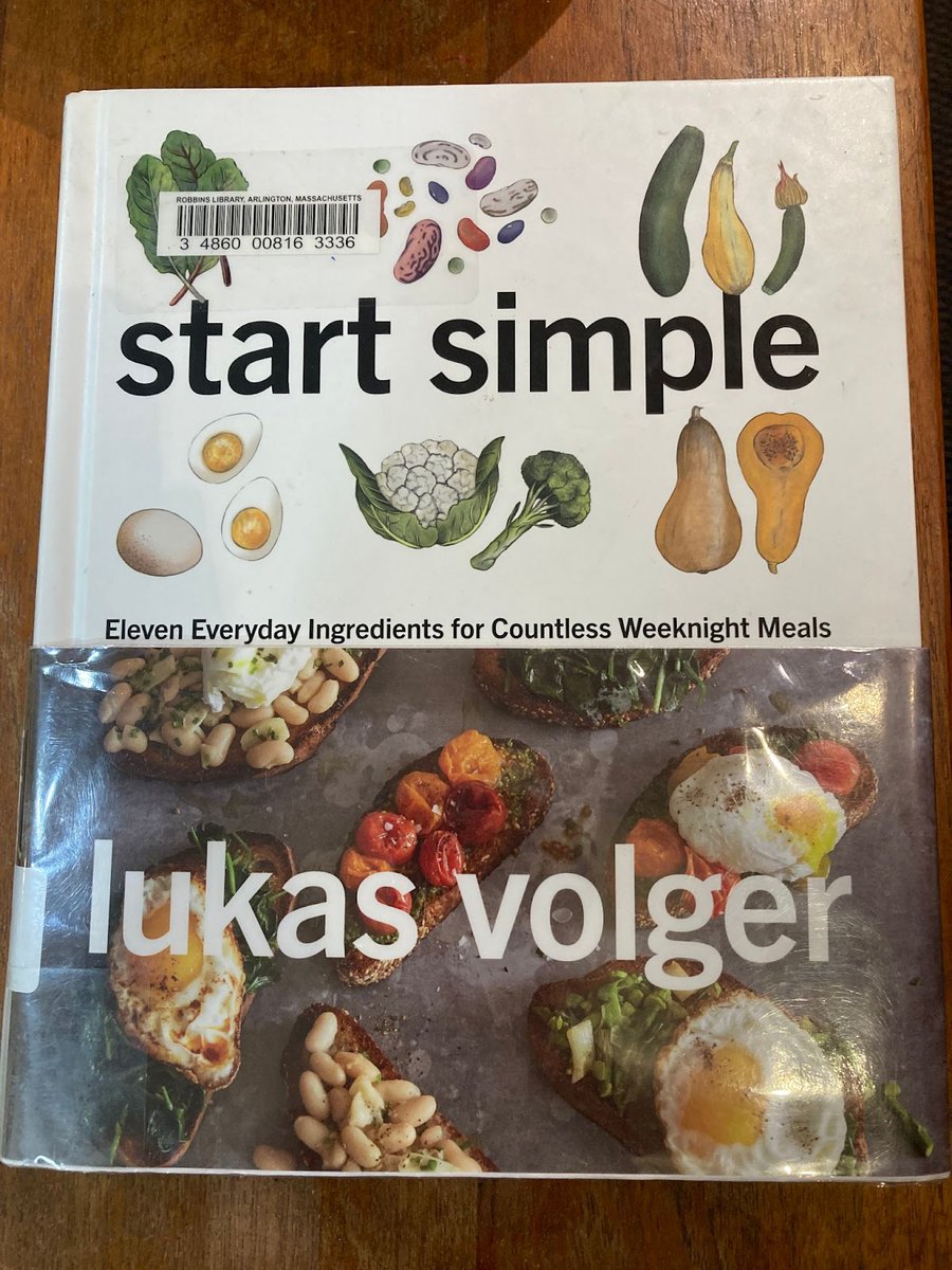 ConcordLibrary's tweet photo. It’s #catalogtokitchen! Samantha tried staff favorite Lukas Volger’s 2020 Start Simple: Eleven Everyday Ingredients for Countless Weeknight Meals: “a great cookbook for readers looking to improve their weeknight cooking skills.”
Borrow it: https://t.co/B2XeH8mdUB @lukasvolger https://t.co/5Ndb8vOS4E