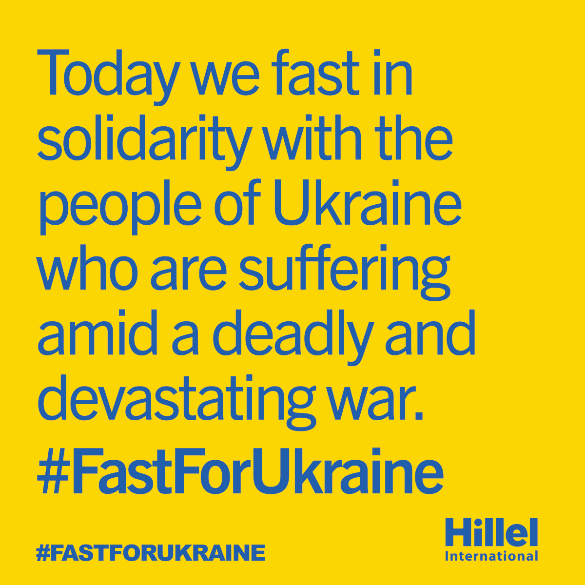 HillelIntl's tweet photo. Today, on the day leading into Purim, we are channeling Queen Esther and taking action in three meaningful ways to support the people of Ukraine.✊

Fast, donate, or share in solidarity with Ukraine–– visit https://t.co/gWMvtUmJh3 to learn more. 

#FastForUkraine https://t.co/QyUkKvi9zS