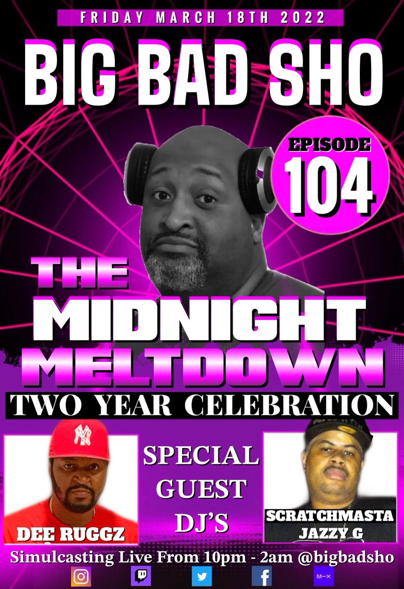The party continues this Friday #TheMidnightMeltdown tune in and turn up with ya boy #RadioYouCanSee
