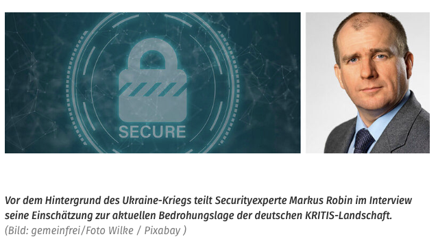Adaptiva_DACH's tweet photo. Interview:
„Es geht nicht darum, dass die russischen Hacker so viel besser wären“

via @itmeetsindustry 
https://t.co/iwHzcJXQbv
#KRITIS #Hacking #IT #Security #Ukraine https://t.co/aMn2DPzqSA