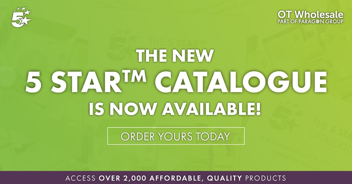 SpicersUK's tweet photo. 📕 There's still time to order your 2022 #5Star catalogues! Get free delivery to you &amp; your customers when you add code 165889 to your order. Get exclusive access to quality products - all unpriced to help protect your margins #officeproducts #hybridworking #flexibleworking https://t.co/lFH5Cvl80i