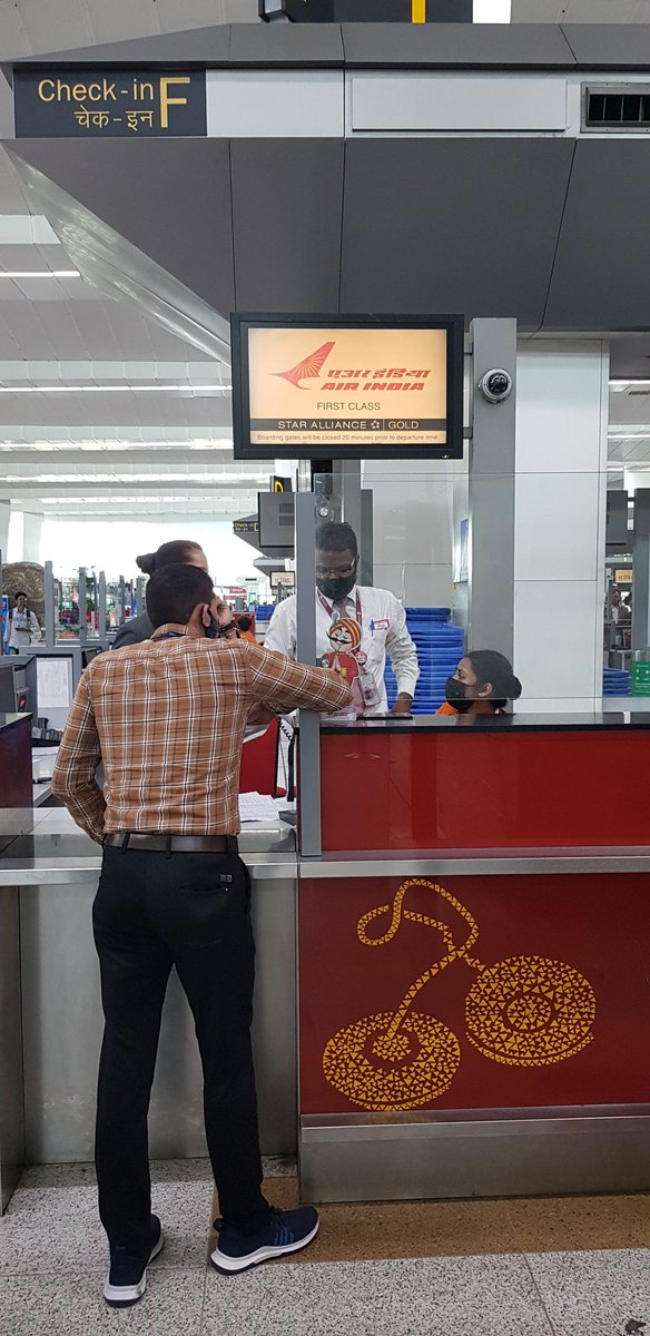 ThommenJose's tweet photo. @RNTata2000 Sir please get the Air India act together soon. Servers down, upgrade process over three different counters and clueless staff. 
#aviationlovers https://t.co/yrehuZ1YVA