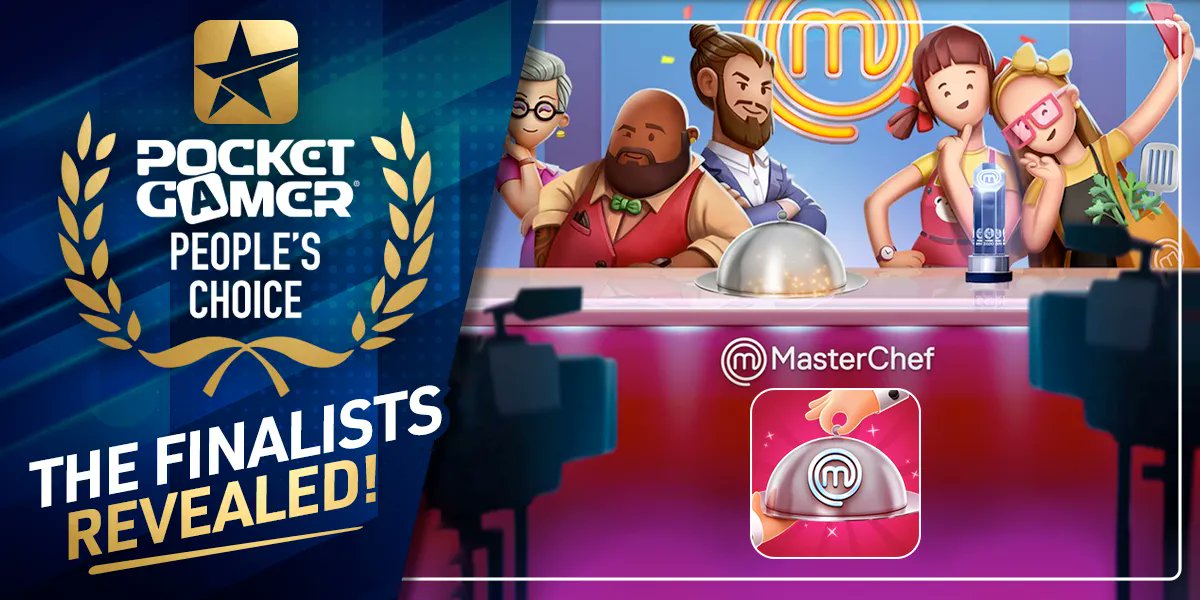 PocketGamer's tweet image. We’re excited to reveal that MasterChef: Let’s Cook has been nominated for the People’s Choice award at the Mobile Games Awards 2022!

Get behind your favourite games &amp;amp; vote for your People&apos;s Choice Award winner!

➡️ bit.ly/3666OaU

#mobilegameawards @MasterChefGame