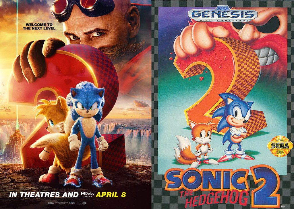 The new movie poster for the sequel to Sonic is as close to perfect as it comes. It’s a kids movie but, it’s really not. @sonic_hedgehog #SonicMovie2 #gamer https://t.co/ZiViQyE9cR