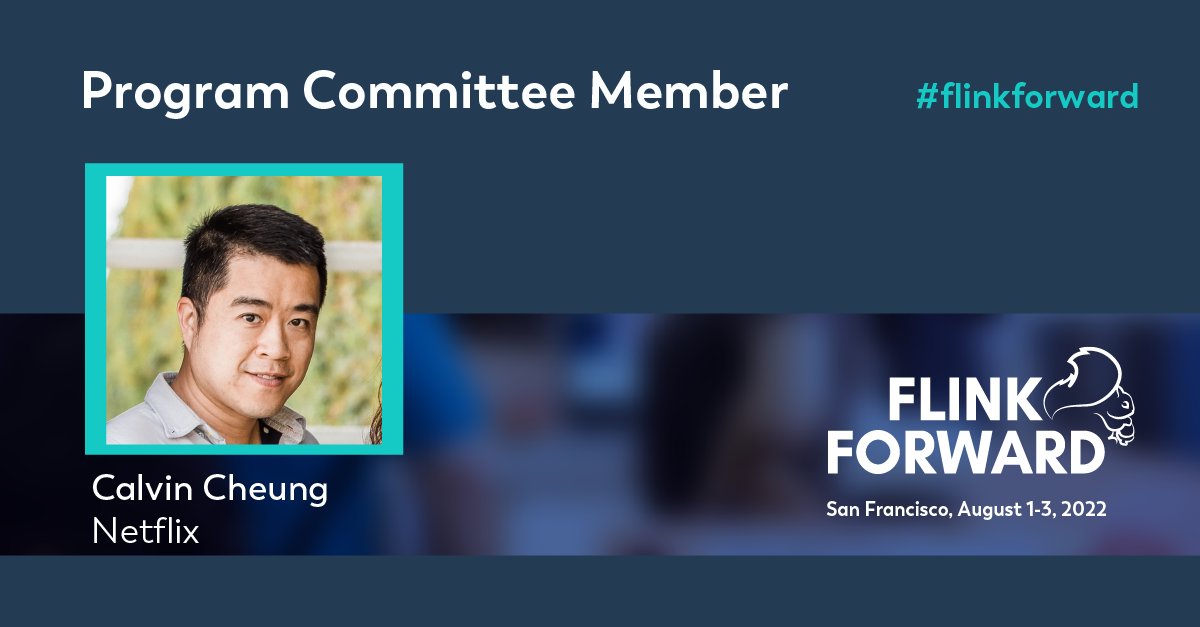 FlinkForward's tweet image. We're proud to welcome Calvin Cheung, Engineering Manager (Stream Processing Engines) at Netflix onto the Flink Forward Program Committee! 

Calvin brings a wealth of experience in operating and building large scale data systems 
#flinkforward
bit.ly/37v7He4