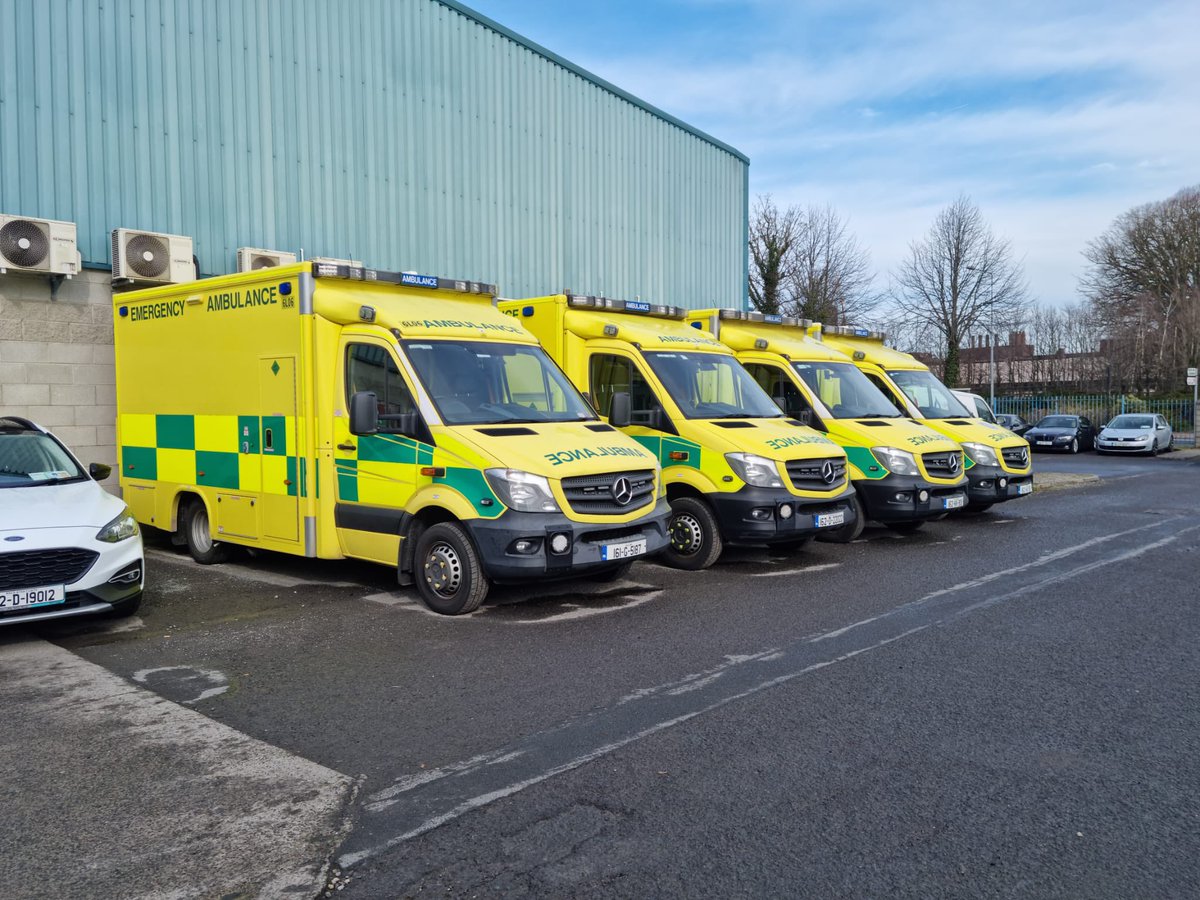 davidhall75's tweet photo. We @medical_ukraine are preparing 9 frontline ambulances donated by the @HSELive for departure this evening to the Ukraine. Each ambulance is equipped as an ambulance and additional medical supplies are on board . 18 drivers will rotate to ensure safe delivery https://t.co/iwNwKZc0yT