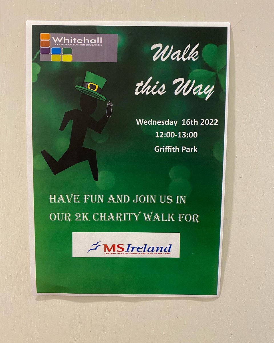 WhitehallFET's tweet photo. Our students are getting ready for their charity walk later this morning. Wishing them every success. Happy St Patrick's day tomorrow and enjoy the long weekend 🎉 https://t.co/7zOkemmEDM