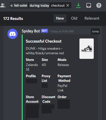 reverseprofit's tweet photo. credit card maxed out thanks to @AutoSnkr https://t.co/NxTN20Tims
