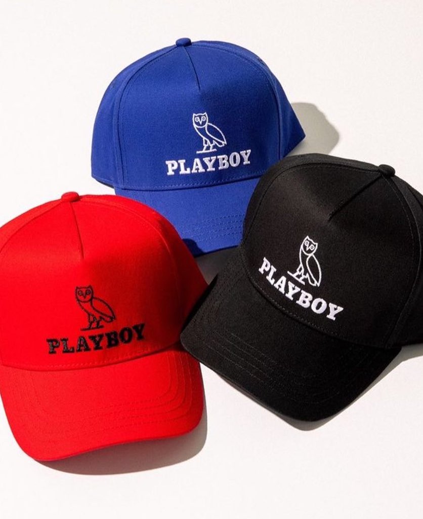 vsrapru's tweet photo. Бренд Дрейка — «OVO» объединился с Playboy для создания капсульной коллекции, которая выйдет в продажу 18 марта. https://t.co/BwauCNWjZ8