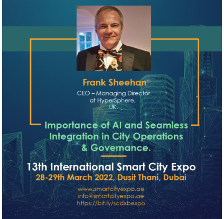 I am so looking forward to speaking at the 13th International Smart City Expo 28-29 MAR Dubai.

Explore what will a post-pandemic world look like? Explore How to Enhance the Liveability, Efficiency &amp; Productivity of cities at this event. 
lnkd.in/d-m3As_x

#smartcities