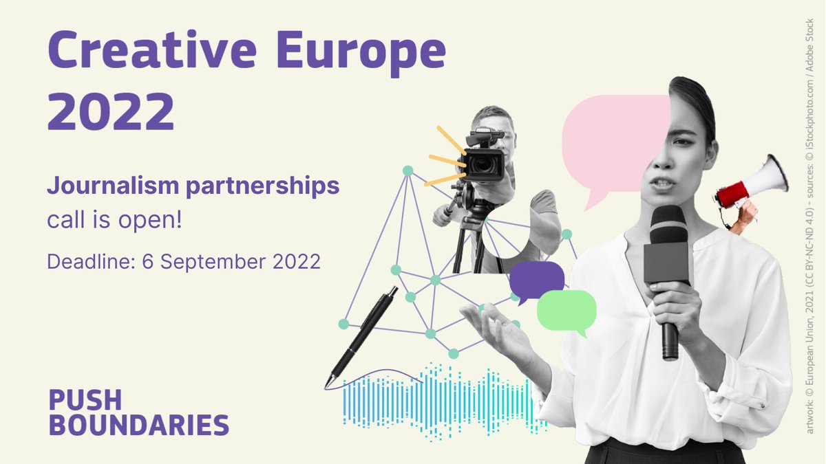 <a href="/europe_creative/">Creative Europe</a> call Journalism Partnerships is open for your proposals. 

💻Join the info session on 6 April - 11h CEST to discover the call &amp; learn how to apply: europa.eu/!fxdcpp

ℹ️Wondering how the 🇪🇺 supports the news media sector? 👉europa.eu/!fFWDQW