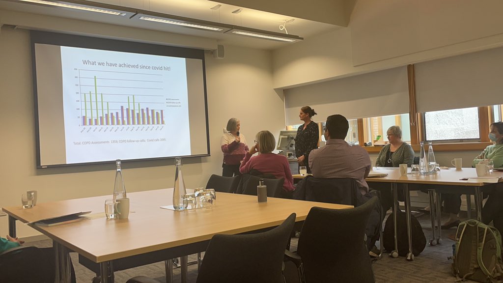 CERS Research (@cersresearch) on Twitter photo Service Updates this morning from <a href="/EnyaDaynesPT/">Enya Daynes</a> on covid rehab, <a href="/emma_physio/">Emma Chaplin</a> on PR, <a href="/clinch_lisa/">Lisa Clinch</a> and @EmmaVincent_UHL on COPD nursing services, @amye_watt on CR. Lots of development over the last 2 years 👍🏻 Service Updates this morning from <a href="/EnyaDaynesPT/">Enya Daynes</a> on covid rehab, <a href="/emma_physio/">Emma Chaplin</a> on PR, <a href="/clinch_lisa/">Lisa Clinch</a> and @EmmaVincent_UHL on COPD nursing services, @amye_watt on CR. Lots of development over the last 2 years 👍🏻