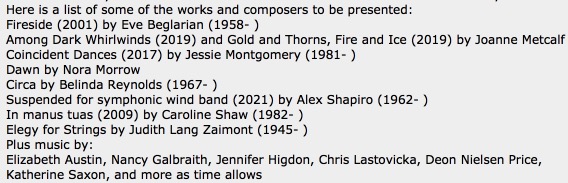 Now On The Air till 10am EST at @WPRB 103.3 FM Princeton NJ wprb.com presenting 19 Annual "In Praise of Woman"-Part 3 #AmericanWomenComposers 
From 1997 eclectic weekly radio program with lesser known #ContemporaryMusic #LivingComposers &amp; composers from 🌎🌍🌏