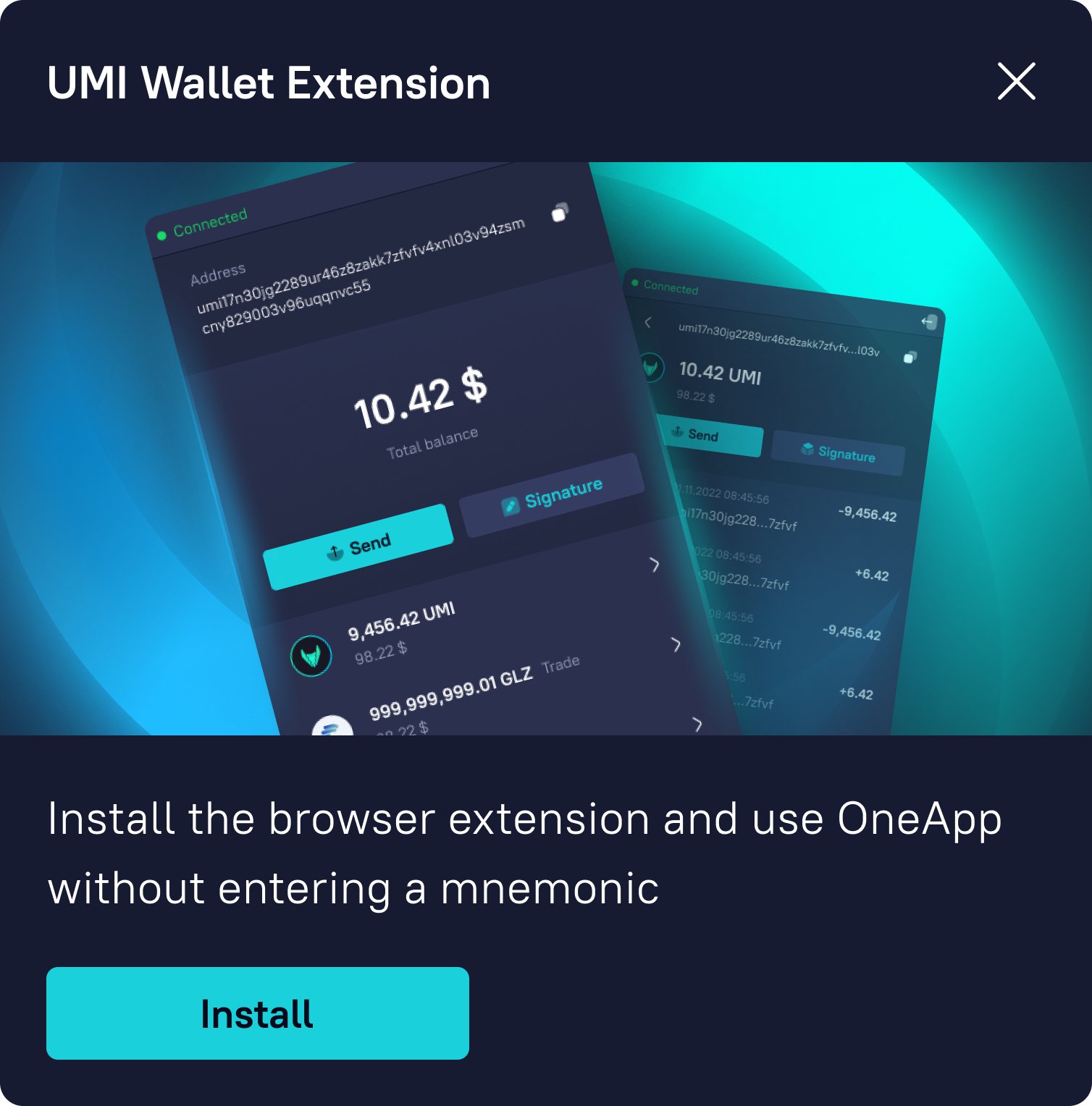 UMI universal money instrument on Twitter "🔥UMI browser wallet for