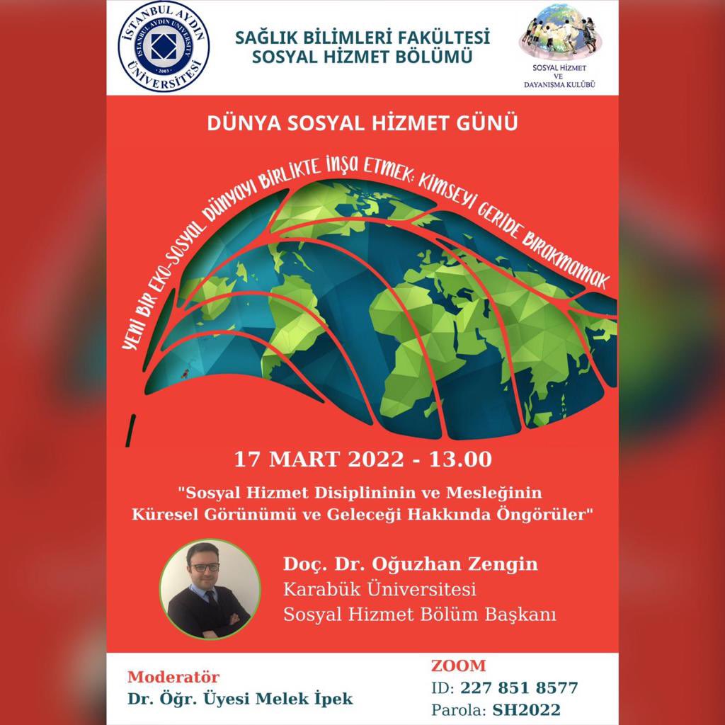 Fakültemiz Sosyal Hizmet Bölümü ve Sosyal Hizmet ve Dayanışma Kulübü Dünya Sosyal Hizmet Gününü Kutluyor! #iau #iaüsbf