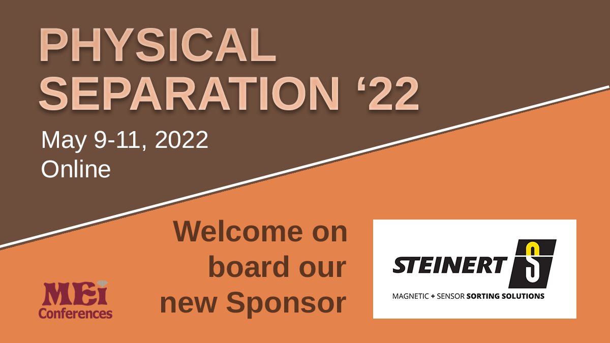 MEI_Conferences's tweet photo. We are delighted to announce that STEINERT GmbH are the latest sponsors of #PhysicalSeparation22!

https://t.co/xfha3WYSek
 https://t.co/vwJbgb5JyX

#mining #mineralprocessing  #gravityconcentration #recycling #microwaves #magneticseparation #solidliquidseparation #hydrocyclones https://t.co/NbgIiJRd4z