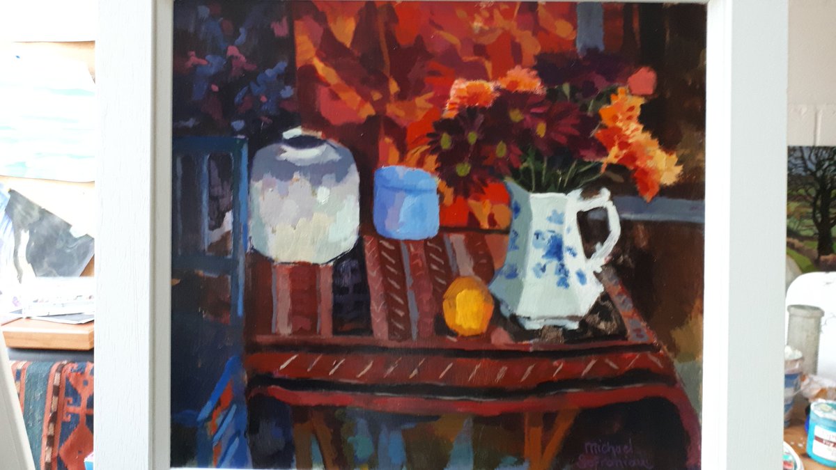 Show at #russellgallery continues till March 26th Tues - Sat. Do go along if you are in the area. #stilllife #painting #art