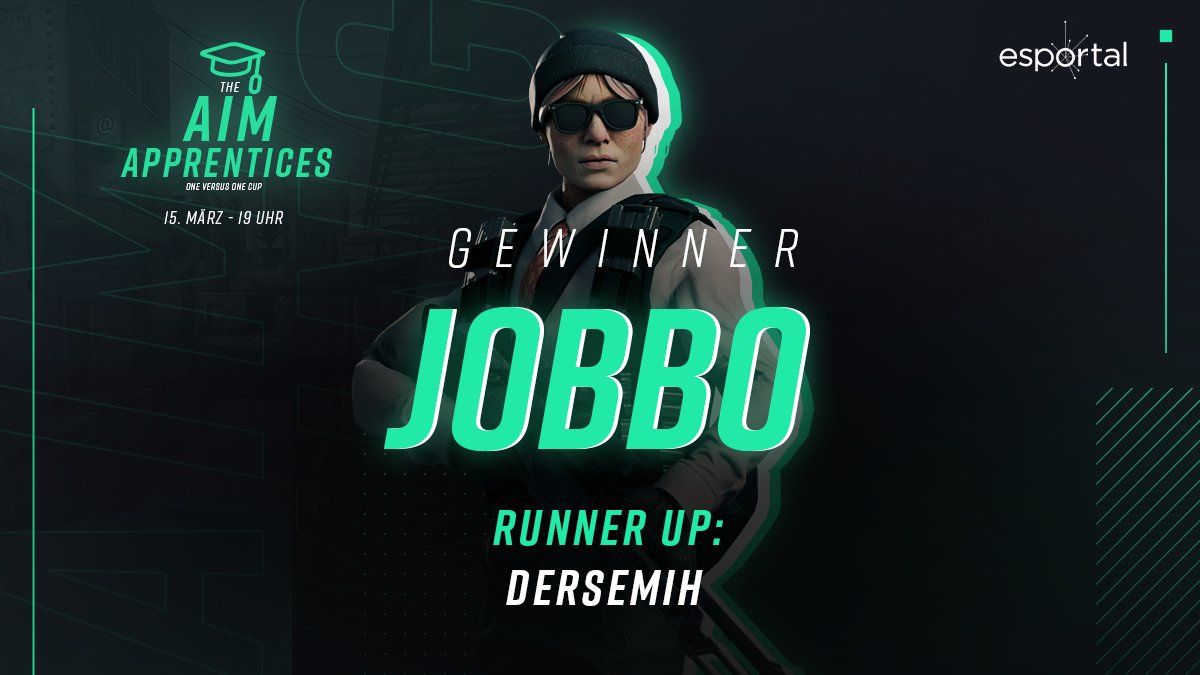 EsportalGER's tweet image. 🎓Übung macht den Meister🎓
Letztes Mal noch der Runner-Up, schafft es @Jobbo_cs dieses Mal ganz nach oben. Gratulation zum Sieg beim #AimApprentice Cup!
PSA: Nächsten Dienstag setzt #AimApprentice aus, damit ihr fleißig lernen könnt. Am 29.03. geht's dann weiter.
#FÜRDACHCS