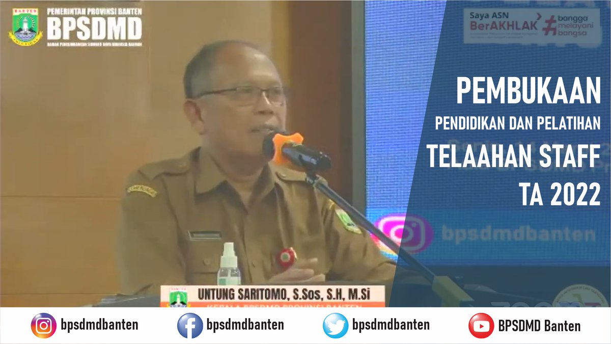 bpsdmdbanten's tweet photo. Pembukaan Telaahan Staff TA 2022

Link YouTube : https://t.co/nx6oBEikGx

#bpsdmdbanten #provinsibanten #telaahanstaff https://t.co/TvrMyoK20W