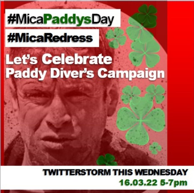 MayoPyrite's tweet photo. Today we will celebrate all things @PaddyDiver4 

Paddy, Amanda &amp; the extended family have been a driving force people recognized on the streets. Ordinary working families like ourselves, who could not afford to rebuild their home.

"Lets call a spade a spade"
#MicaPaddysDay https://t.co/b2TMt8aSXX