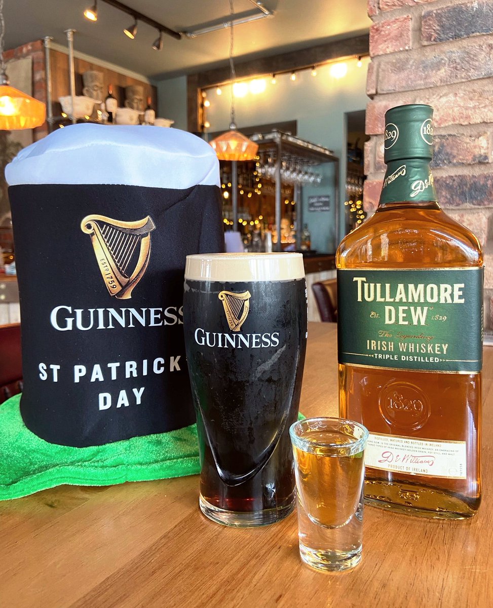 1 more day to get lucky on St Paddy's day! The best way to go is a pint of Guinness or a shot of Tullamore Dew 🍀🇮🇪