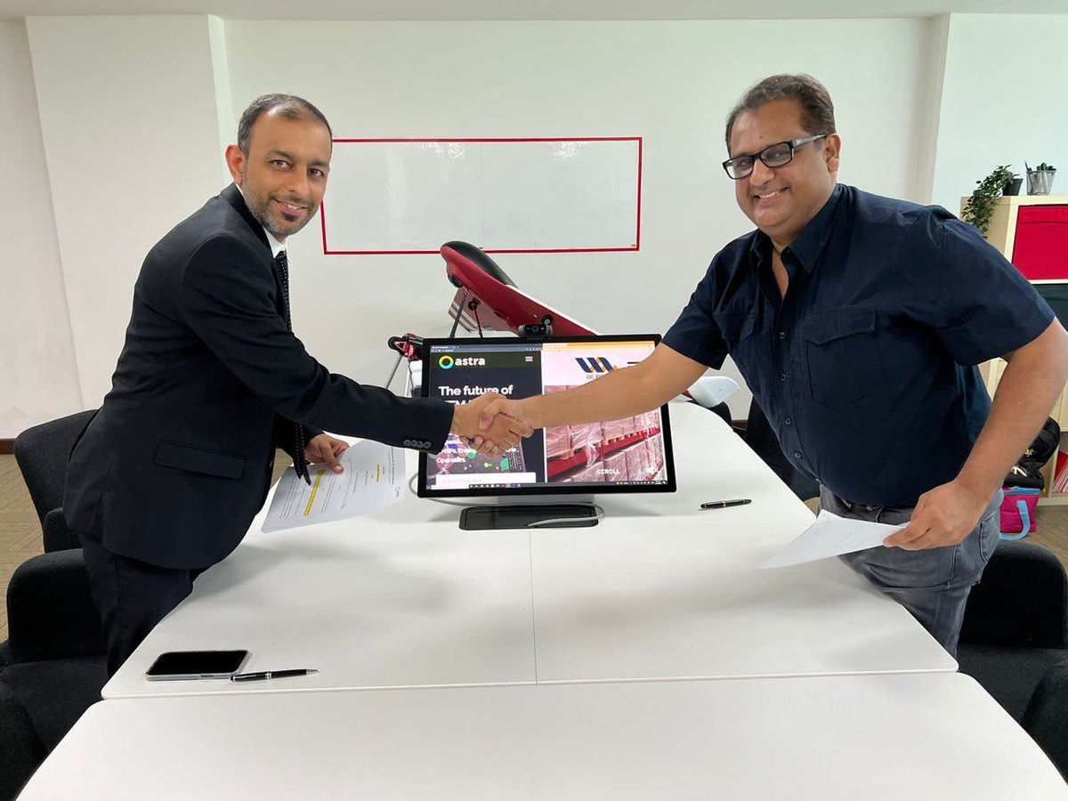 UvlRobotics's tweet photo. UVL Robotics and Astra UTM signed a MoU
UVL Robotics and Astra UTM have announced signing of a Strategic MoU with the intent of facilitating enhanced safety, tracking and monitoring of delivery drones amongst other industry related activities.
#UVLRobotics #AstraUTM https://t.co/X327I6KKAq