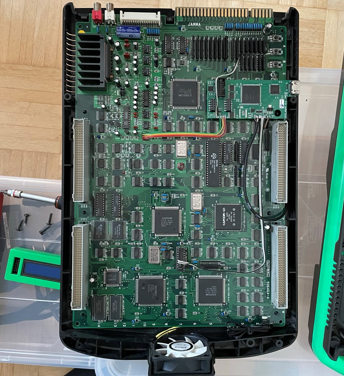 Cirdan1977's tweet photo. Little Software Update for my CPS-II System :) #Arcade #retro #retrogaming #retrogames #retrogamer #capcom #cpsii #cps2 #capcomplaysystem https://t.co/bkIzFwfLUz