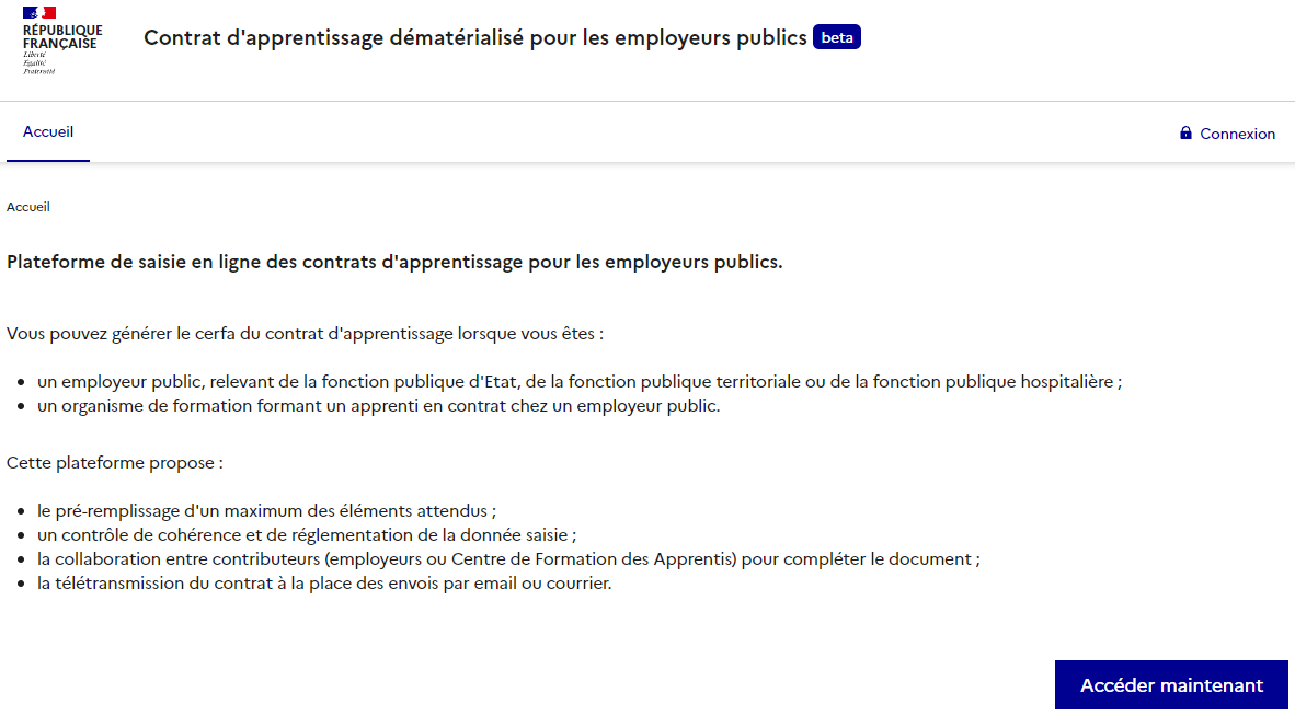 AlainFAYOLLE1's tweet photo. développement de l'#apprentissage #FonctionPublique la Mission interministérielle pour l'Apprentissage met en ligne l'outil #dématérialisé #CERFA #apprentis #entreprises @BetaGouv @JulianneLagadec @FranceUniv @fcu_fr @cnfpt @Amue_Com #FCAManager   https://t.co/ISDI1slaPW https://t.co/AcMO6ADhzh