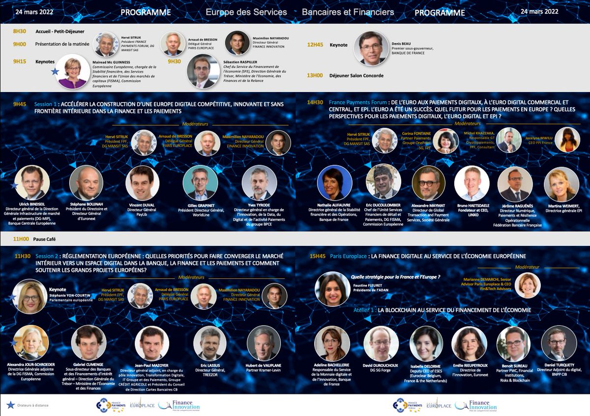 FRANCE PAYMENTS FORUM (@francepaymtsfor) on Twitter photo J-12❗️Rencontres "L'#Europe des #services #Bancaires & #Financiers".
Inscription gratuite pour les participants en ligne : helloasso.com/associations/f…..
RV le 24 mars dès 9h pour échanger avec nos 44 orateurs et modérateurs
@europlace <a href="/financeinnov/">Finance Innovation</a> J-12❗️Rencontres "L'#Europe des #services #Bancaires & #Financiers".
Inscription gratuite pour les participants en ligne : helloasso.com/associations/f…..
RV le 24 mars dès 9h pour échanger avec nos 44 orateurs et modérateurs
@europlace <a href="/financeinnov/">Finance Innovation</a>