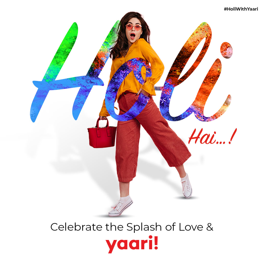 Enjoy Holi in all Colors on Yaari. Explore our wonderfully 
colourful collection with a long list of Styles! Check Out. 
Happy Holi!

#Yaariapp #Onlineshopping  #HoliWithYaari #ShoppingApp
#HappyHoli #HappyShopping #ColourfulFestival #Holi2022