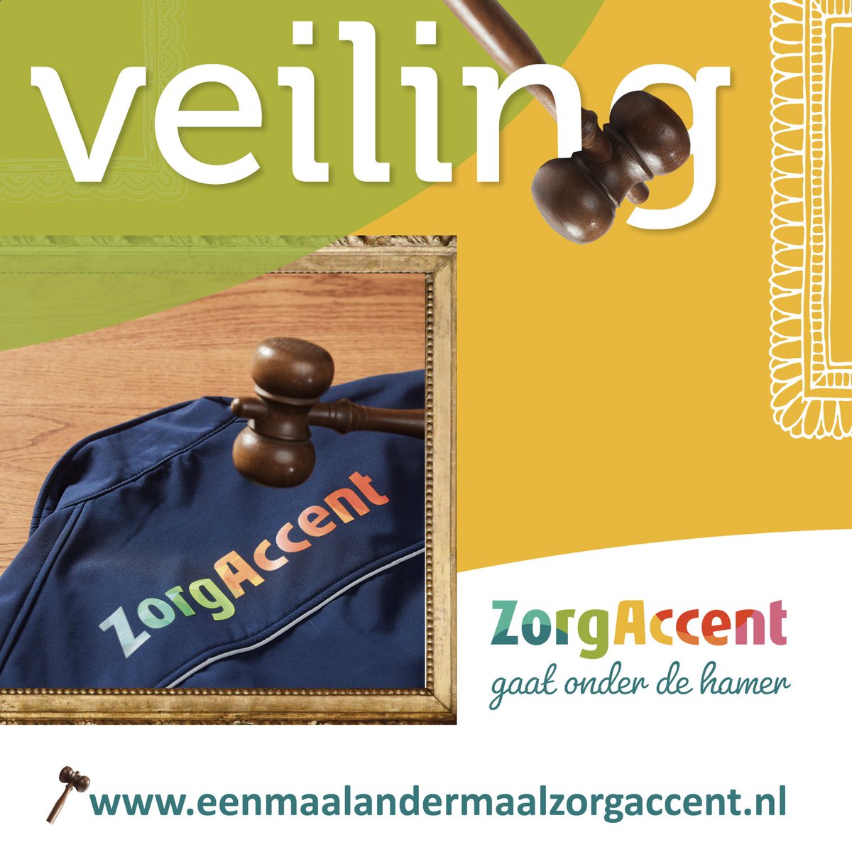 ZorgAccent_nl's tweet photo. Eenmaal andermaal..
Kom naar de VACATURE veiling zaterdag 2 april en bied mee op de baan van je dromen! https://t.co/QX0E32MSaT
