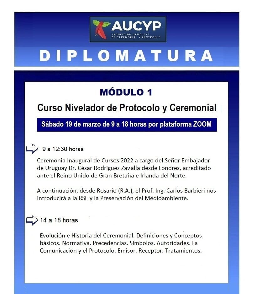 Asociación Uruguaya de Ceremonial y Protocolo tweet media