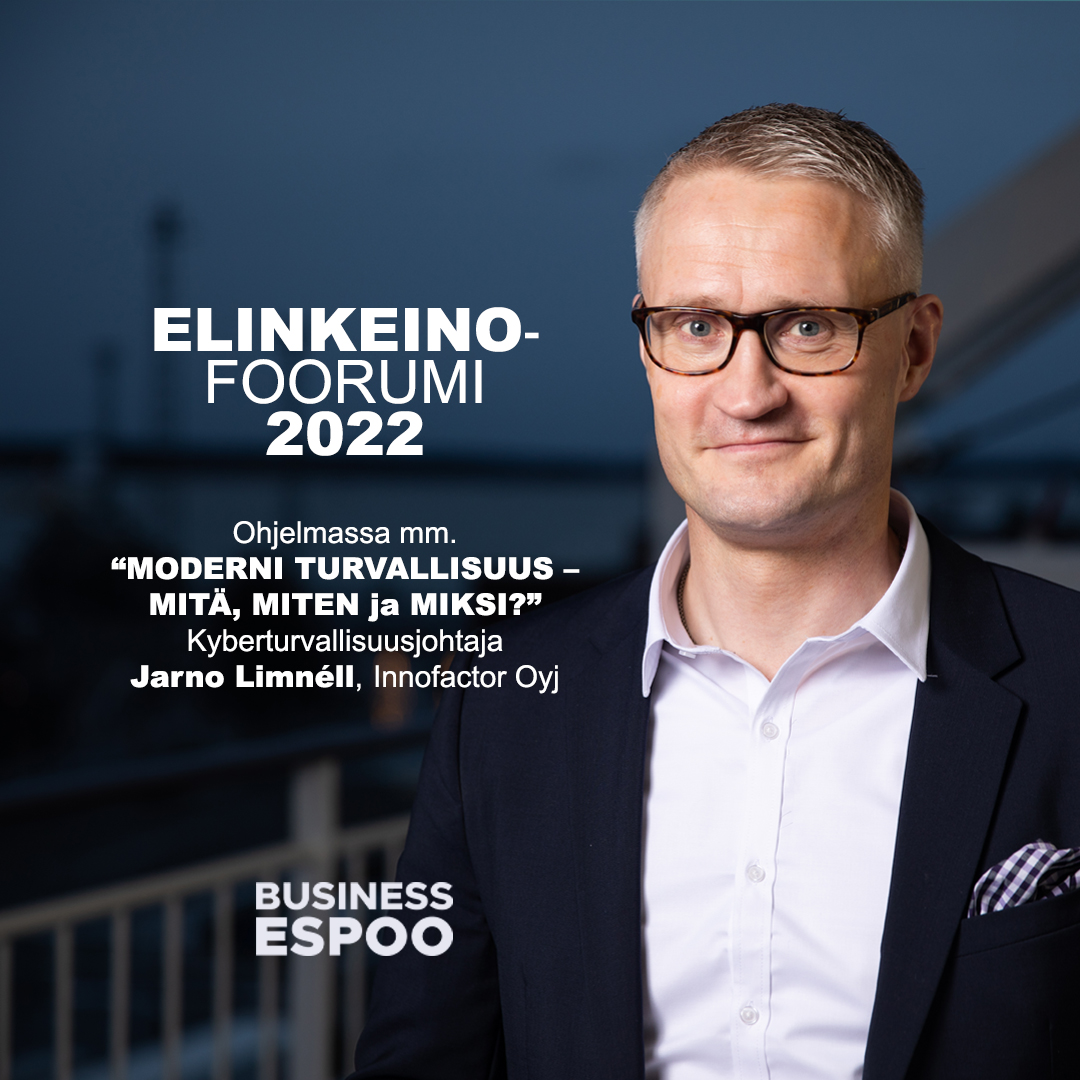SaijaAikas's tweet photo. Mitä on moderni turvallisuus? Kyberturvallisuuden huippuasiantuntija @JarnoLim valottaa ajankohtaista aihetta puheenvuorossaan Business Espoon Elinkeinofoorumissa 5.4. Tutustu ohjelmaan ja ilmoittaudu mukaan: https://t.co/ch9fUND5CE #Elinkeinofoorumi2022 #BusinessEspoo #K2HEL https://t.co/8QK7z3KNY3