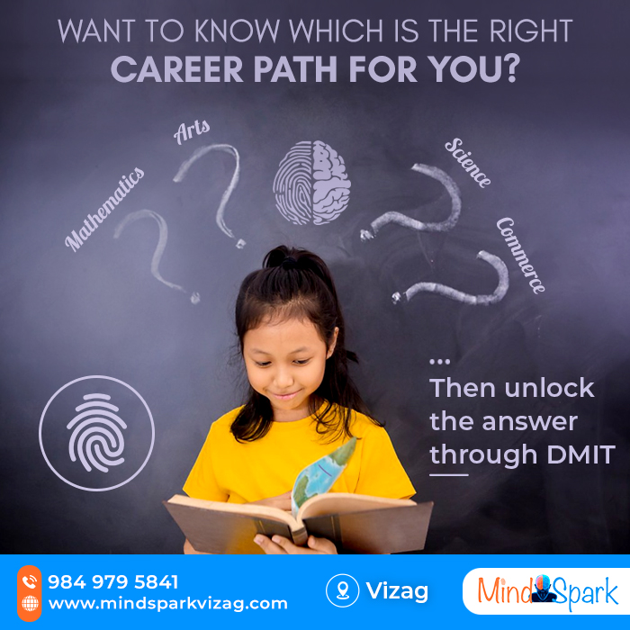 MindSparkVIzag's tweet photo. Thinking of how to choose the best career path? With Mind spark, the best career path is just a click away. We conduct DMIT that takes you through multiple dimensions, including your general interest and special interests. Visit us at https://t.co/hH0UT20Q9V. https://t.co/Sjex6mS7yd