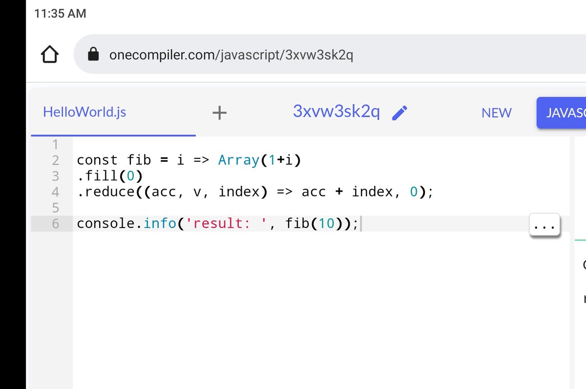 hellsdevelopers's tweet image. Buen día. Lindo #code en #javascript para resolver la sucesión de fibonacci.
#hellsdevelopers #algorithm
#FullStack #curso