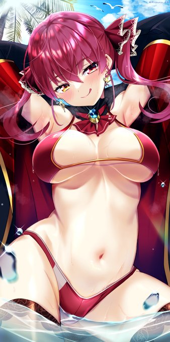 「あっつぅ…///」
#マリンのお宝 
#宝鐘マリン 