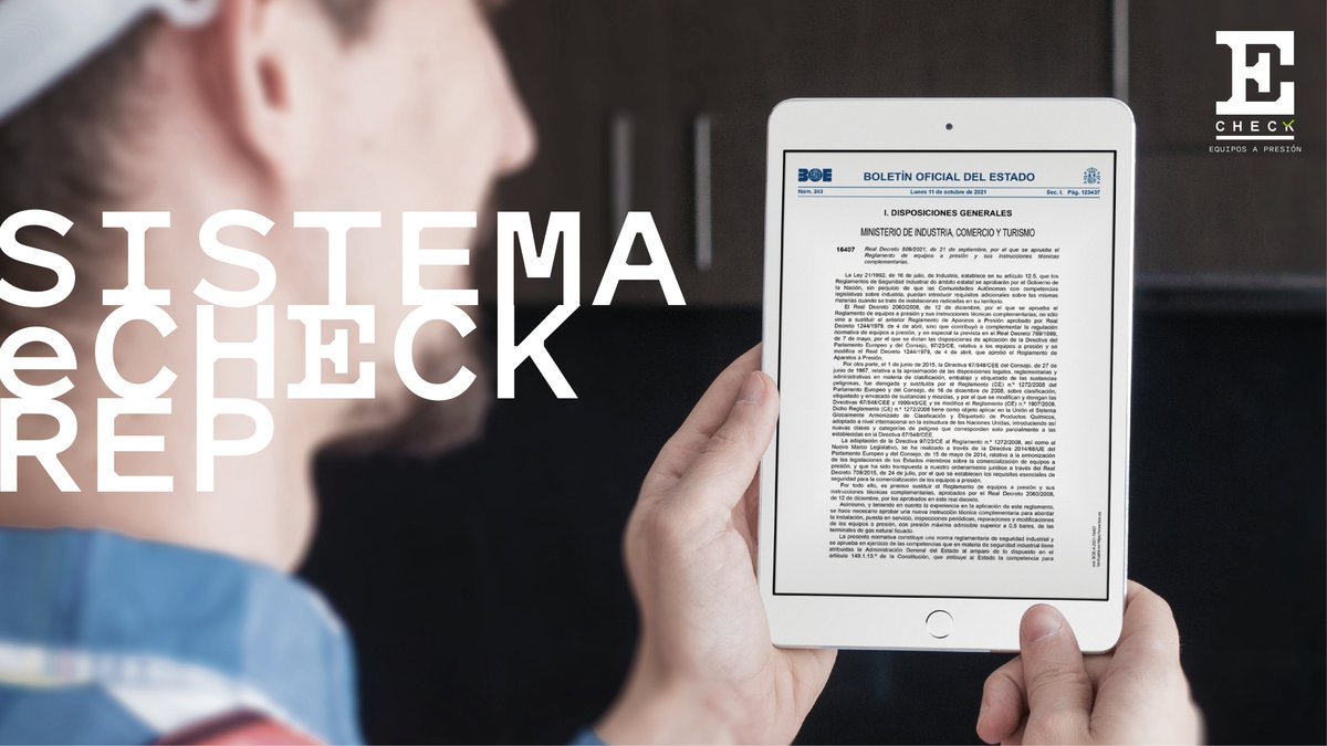 ¿Sabía de la nueva ley de Equipos a Presión?
Desde el 11/10/21 existe un nuevo reglamento de REP en vigor, bajo el RD 809/2021 y su cumplimento es obligatorio.

Si Ud. es jefe de planta o responsable de mantenimiento, contáctenos: +34 937 802 708 o equiposapresion@esecegroup.com