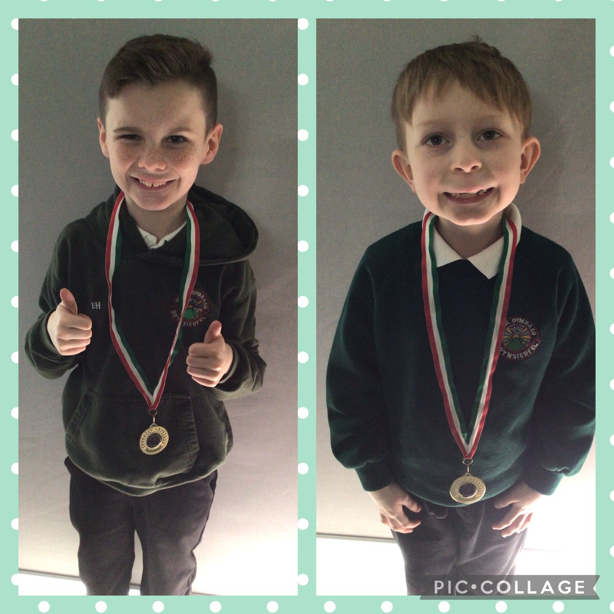 YGBrynsierfel's tweet photo. Llongyfarchiadau i’r ddau ddisgybl yma am ennill y wobr aur yng nghystadleuaeth Jiu Jitsu 🥋👏🏻Congratulations to these children on winning gold in their Jiu Jitsu  competition! 👏🏼🥇 @AddGorffStrade https://t.co/n5Jzhudyfr