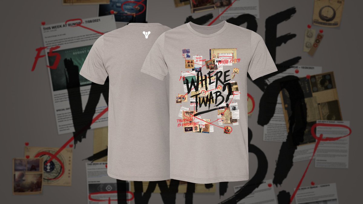 BadiiMadii's tweet photo. 🚨 Announcing my DESTINY 2 "Where TWAB" T-SHIRT GIVEAWAY!!! 🚨

TO ENTER: just follow me and RT this tweet! 🥳

One lucky winner will be pulled March 10 (next TWAB day). The prize will be pre-ordered from the Bungie Store and shipped once available.  Good luck, guardians :) https://t.co/lTw58GbCLb