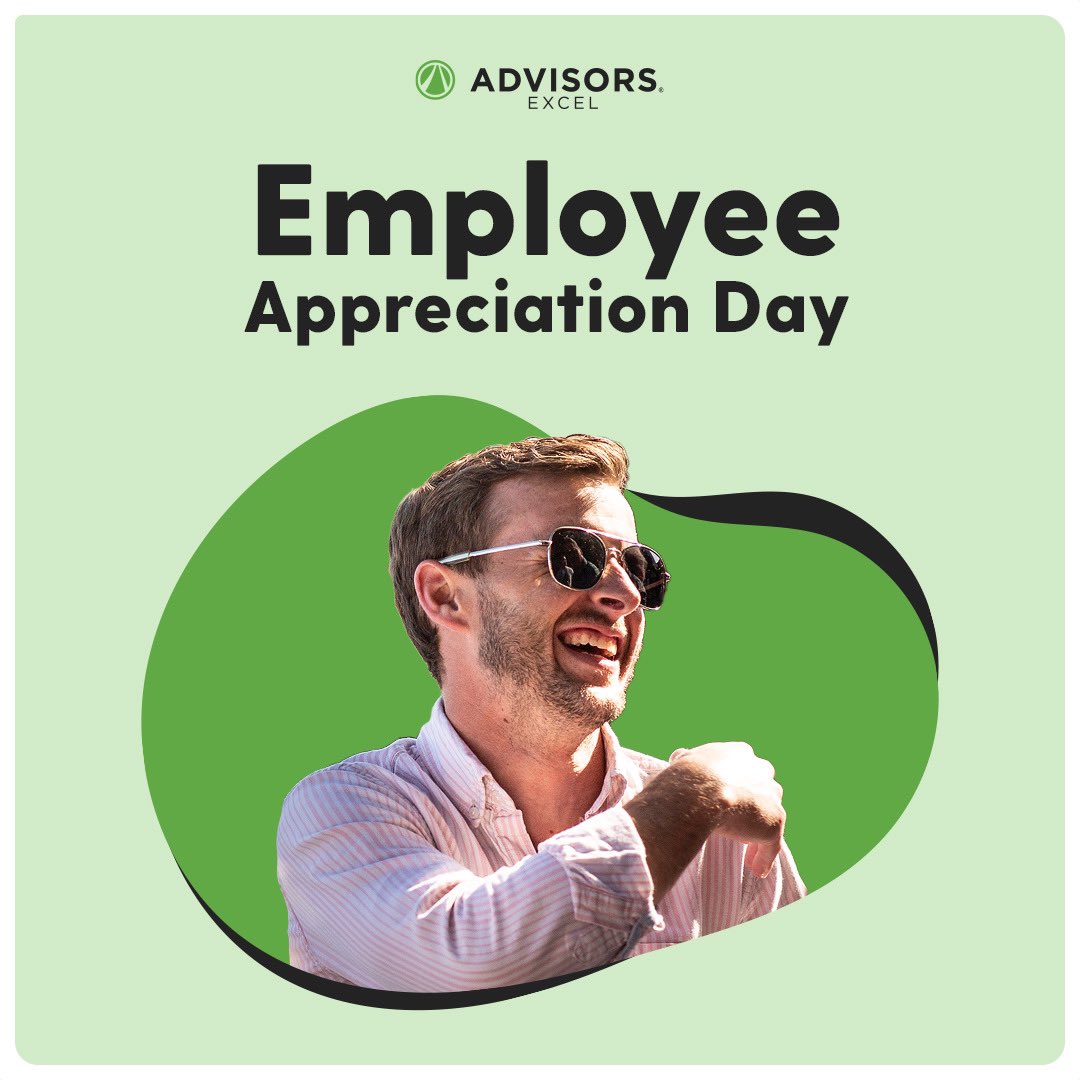 advisorsexcel's tweet photo. Itโs Employee Appreciation Day ๐ This one goes out to our incredible Advisors Excel crew, we appreciate you not just today, but EVERY day! Our success and growth are all thanks to you! #oneae https://t.co/IsKbtU3dt4