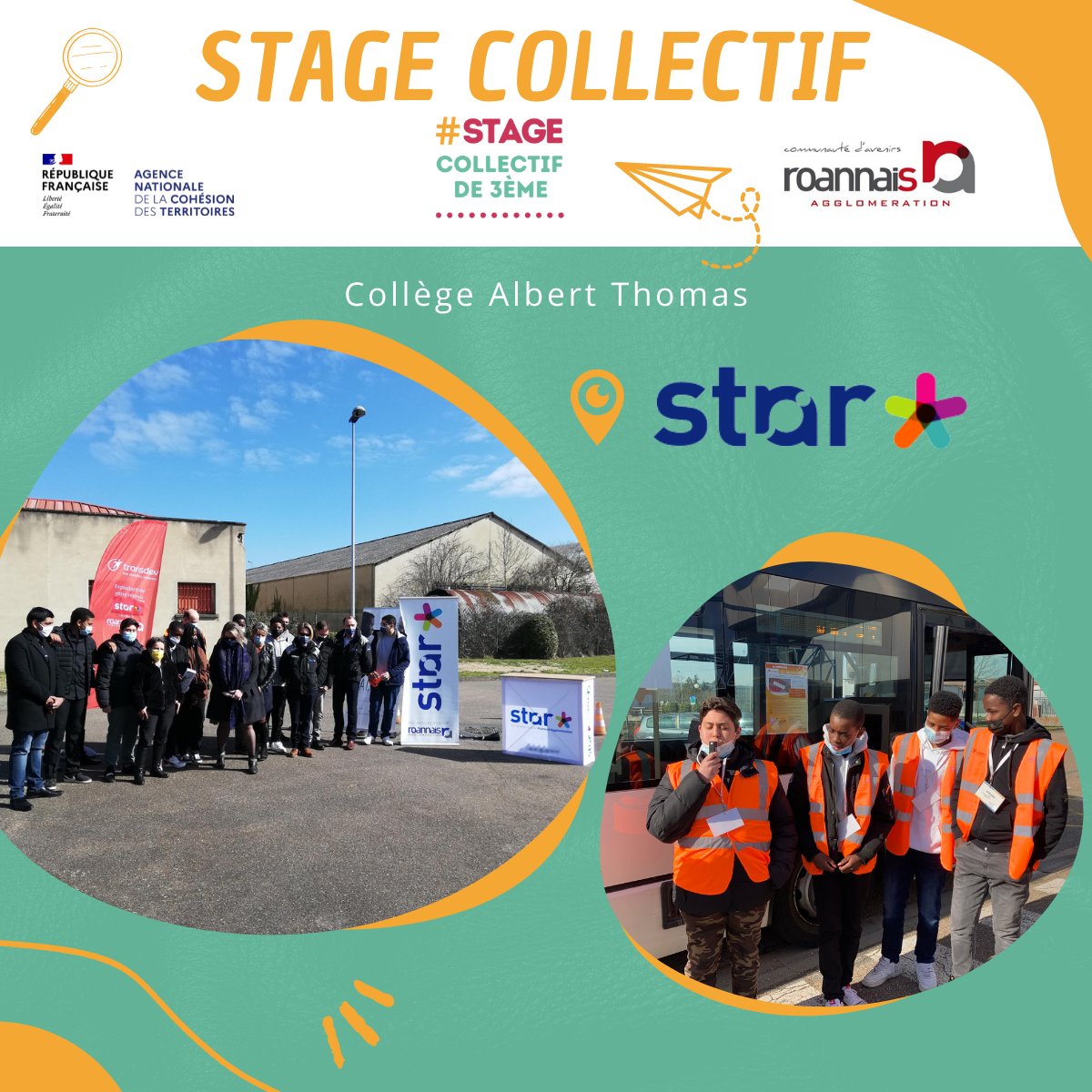 👉 Aujourd'hui se termine le #stage collectif à @TransdevRoanne !

Les élèves avaient comme objectif la création d'un outil de communication pour sensibiliser aux règles de vie dans les bus à destination des jeunes

Merci à nos animateur.trices ainsi qu'aux collaborateur.trices!
