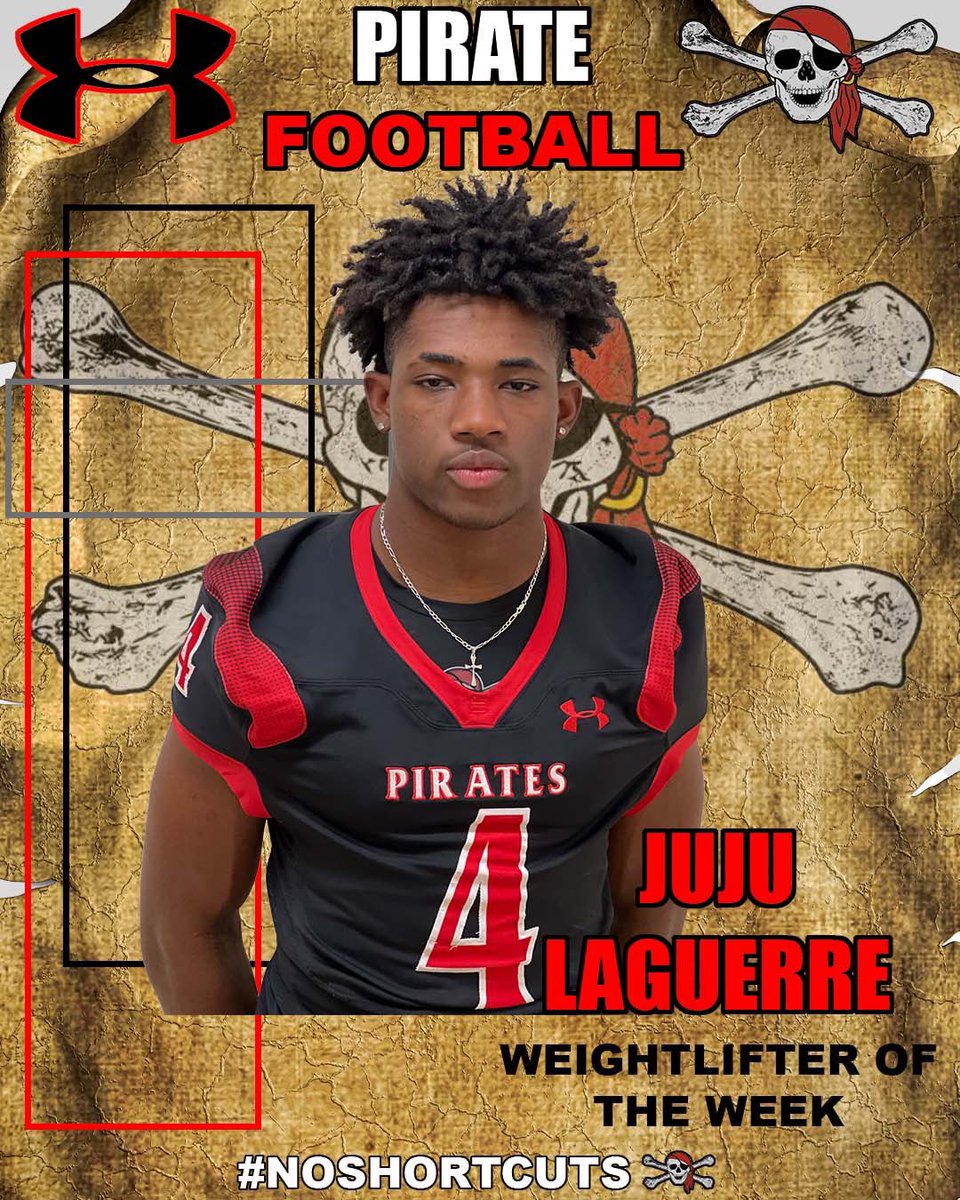 Pirate Football (@portcharlottefb) on Twitter photo Our weightlifter of the week goes to <a href="/JeremiahLague11/">Jeremiah “JuJu” Laguerre</a>‼️ Juju has had perfect attendance through 7 weeks of strength training and brings the juice every day! 💪🏼☠️
#NOSHORTCUTS #OUTWORKPOTENTIAL Our weightlifter of the week goes to <a href="/JeremiahLague11/">Jeremiah “JuJu” Laguerre</a>‼️ Juju has had perfect attendance through 7 weeks of strength training and brings the juice every day! 💪🏼☠️
#NOSHORTCUTS #OUTWORKPOTENTIAL